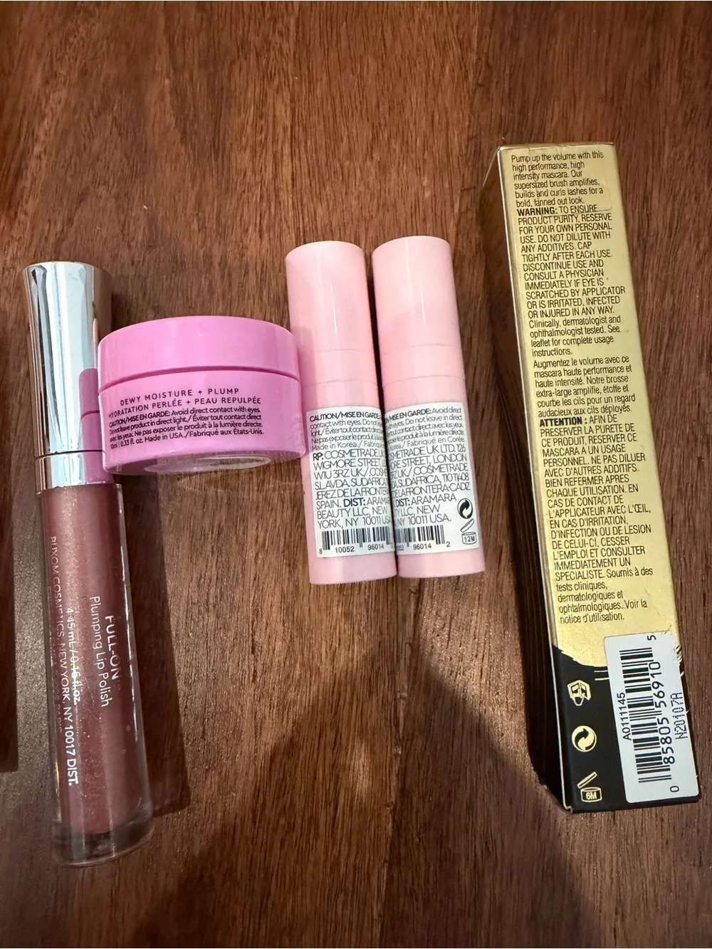 Beauty creations eye palette, buxom, glow watermelon and mascara
